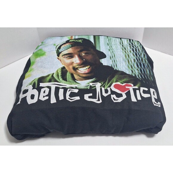 COLUMBIA PICTURES POETIC JUSTICE TUPAC SHAKUR PRINT WOMENS S/P POCKETED HOODIE - Picture 6 of 6
